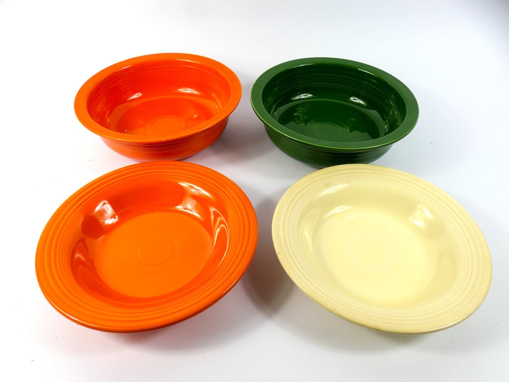 Four Vintage Fiestaware Bowls