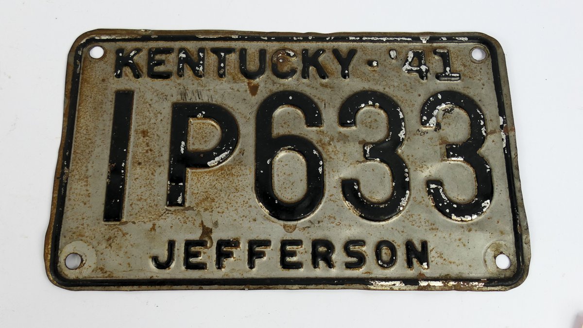 1941 Jefferson County License Plate