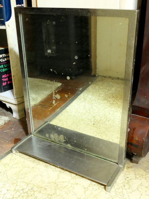 Framed Mirror with Shelf