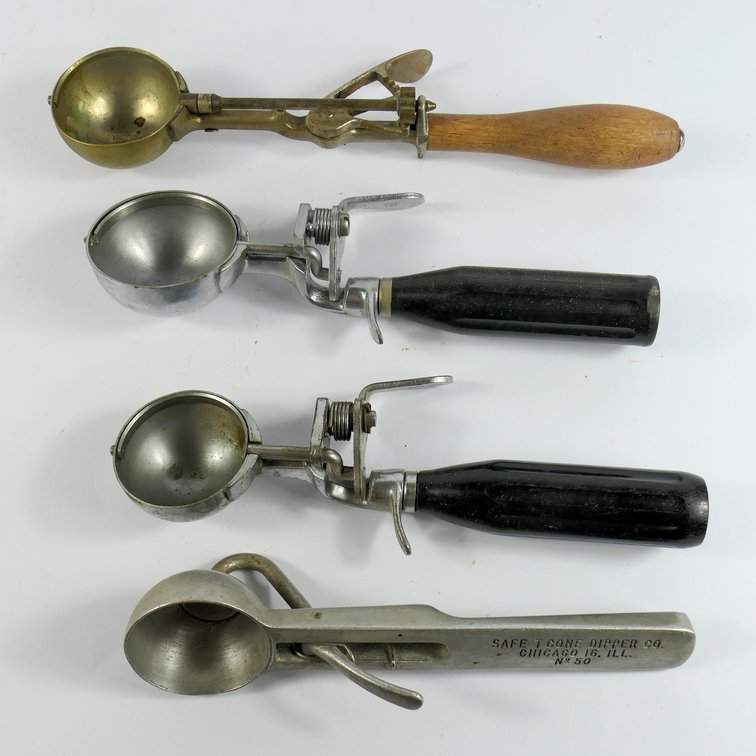 Four Collectible Ice Cream Scoops