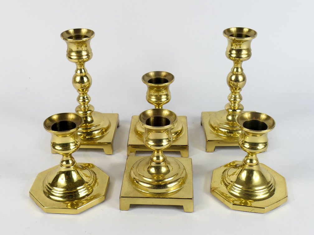 Small Brass Candle Holders