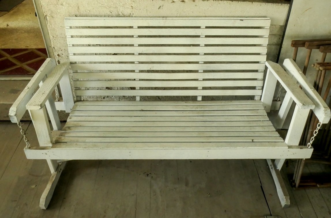 Freestanding Wooden Porch Swing