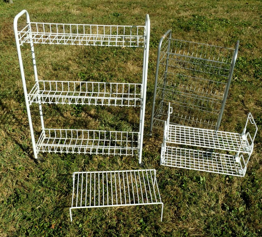 Four Metal Shelves