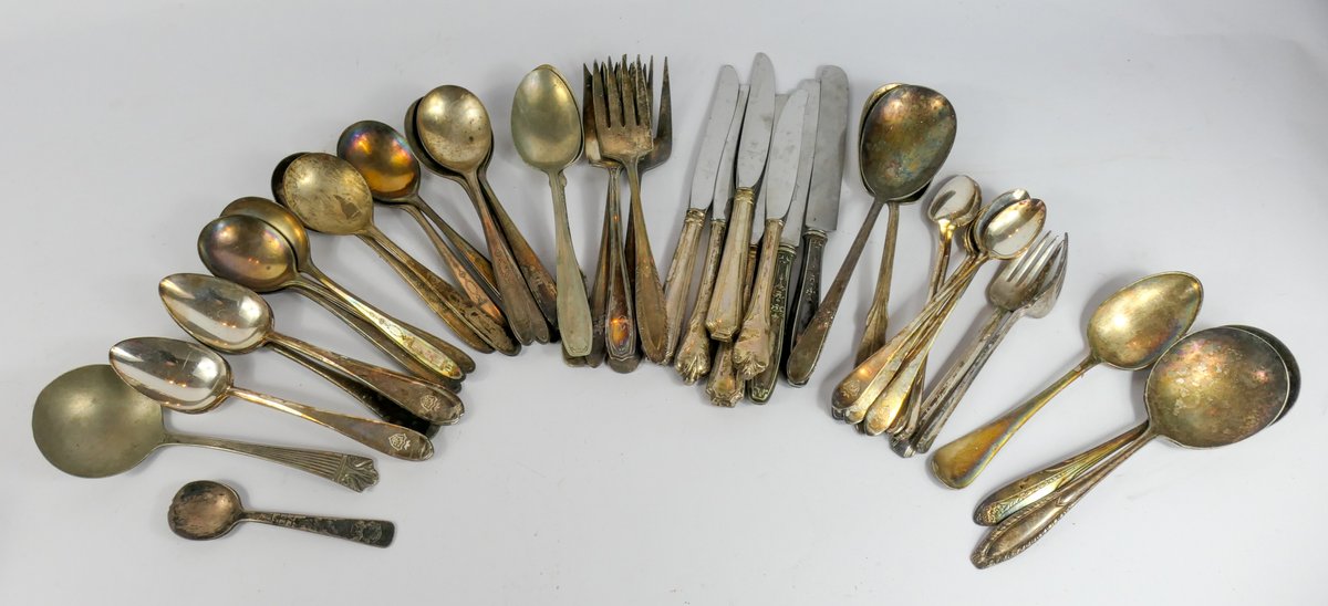 Variety of Silverplate Flatware