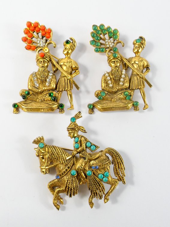 Three Vintage Figural Brooches