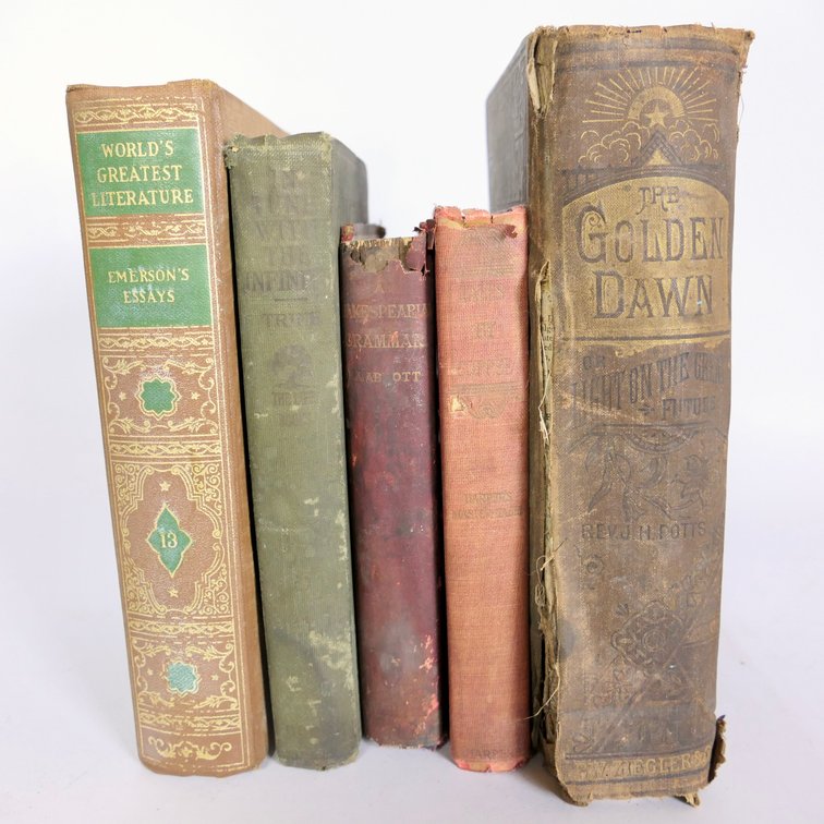 Five Antique Books