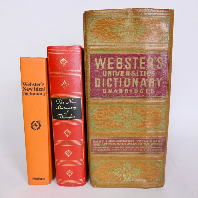 Three Vintage Dictionaries