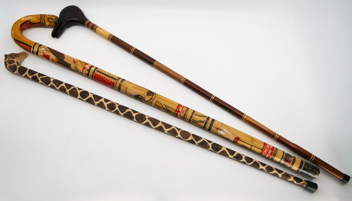 Three Painted Canes