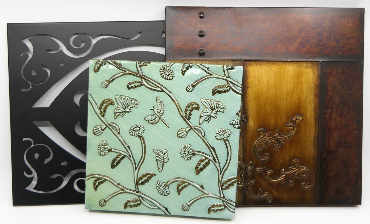 Three Metal Wall Hanging Pieces