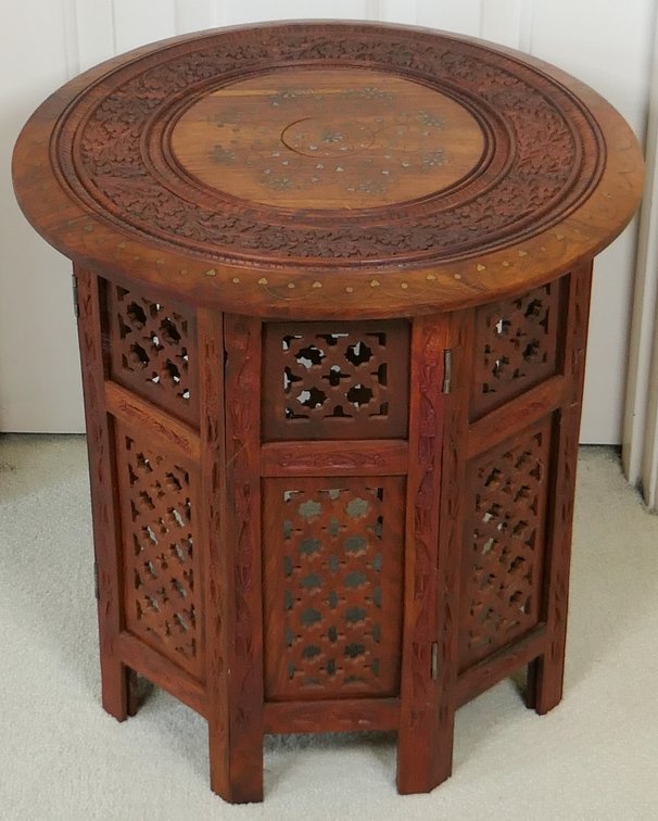Anglo-Indian Open Fretwork Accent Table