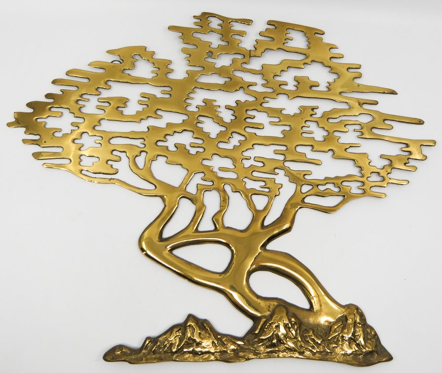 Brass Tree Wall Hanger
