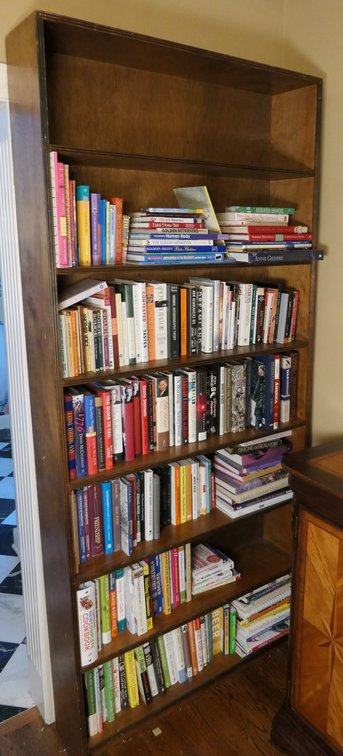 Stained Plywood Bookcases
