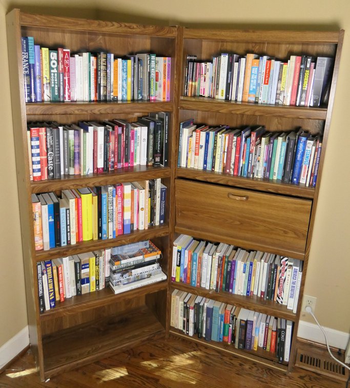Two Particle Board Bookcases