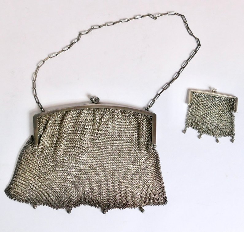 Chain Mail Purse with Coordinating Coin Purse