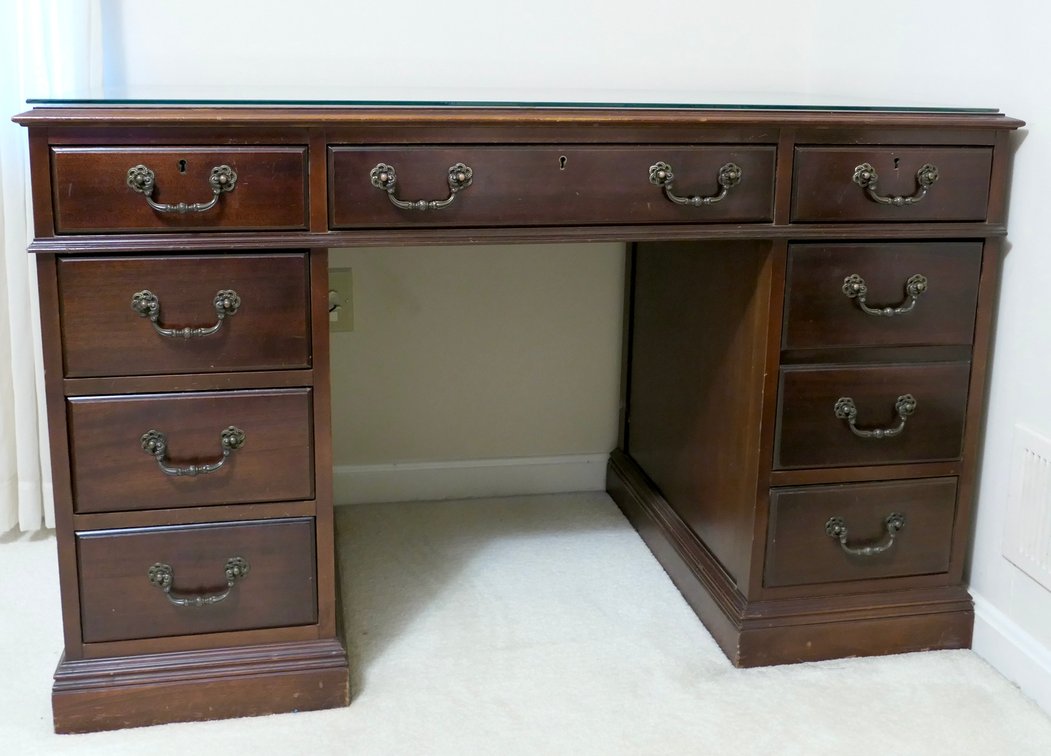 Wooden Kneehole Desk