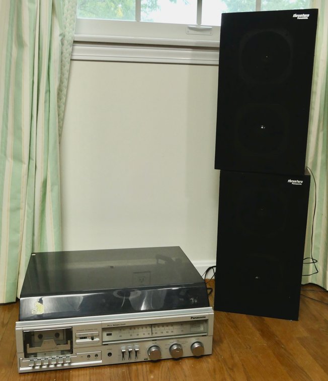 Panasonic Stereo Music Center and Speakers
