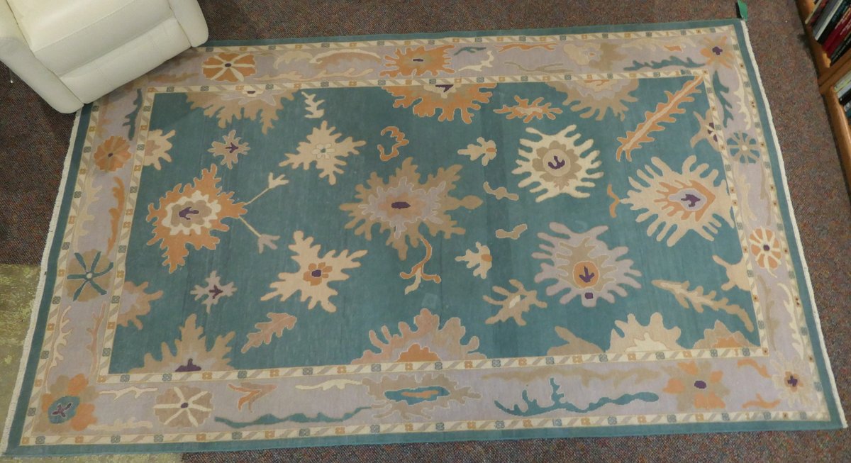 Wool Oushak Style Area Rug