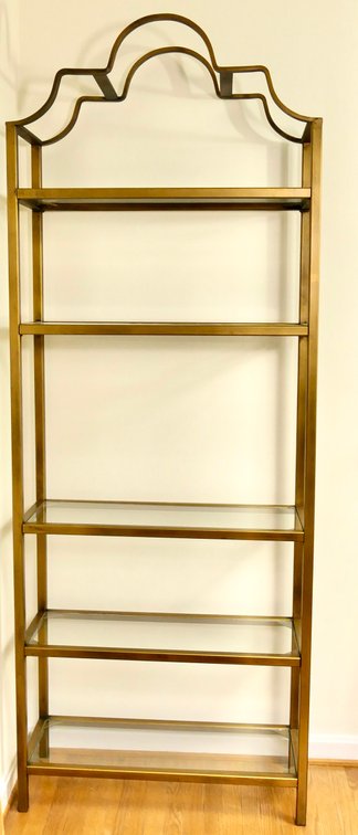 Solid Brass Display Etagere