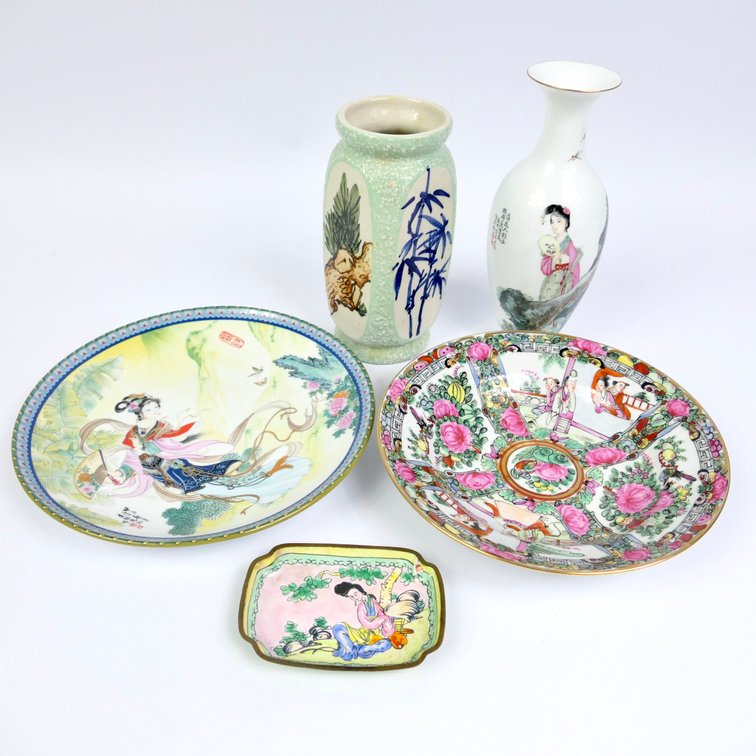 Hand Painted Chinese Porcelain Vase and More