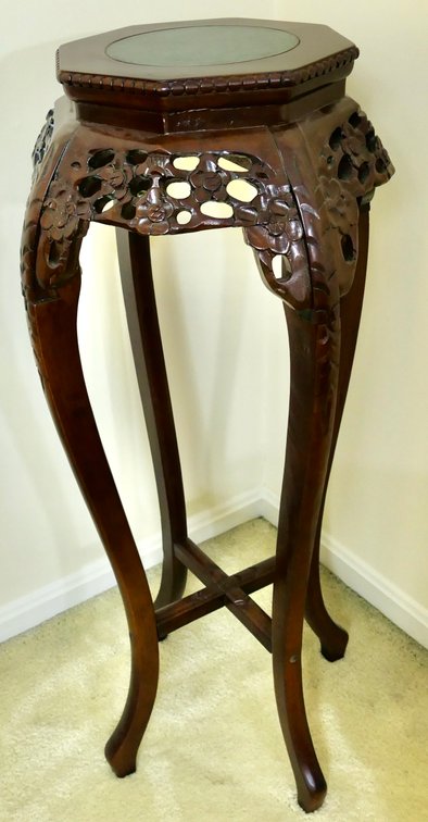 Mahogany Finish Plant Stand