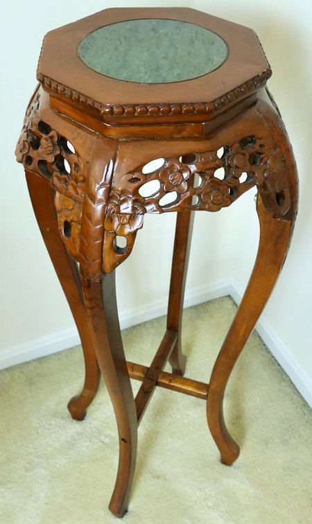 Mahogany Finish Plant Stand