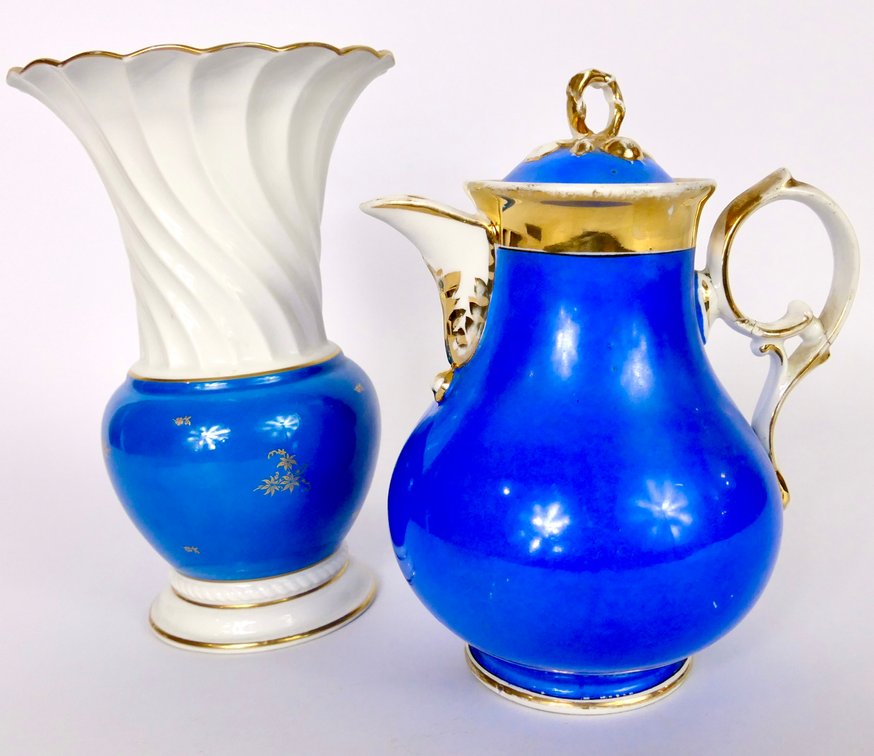 Two Blue China Pieces