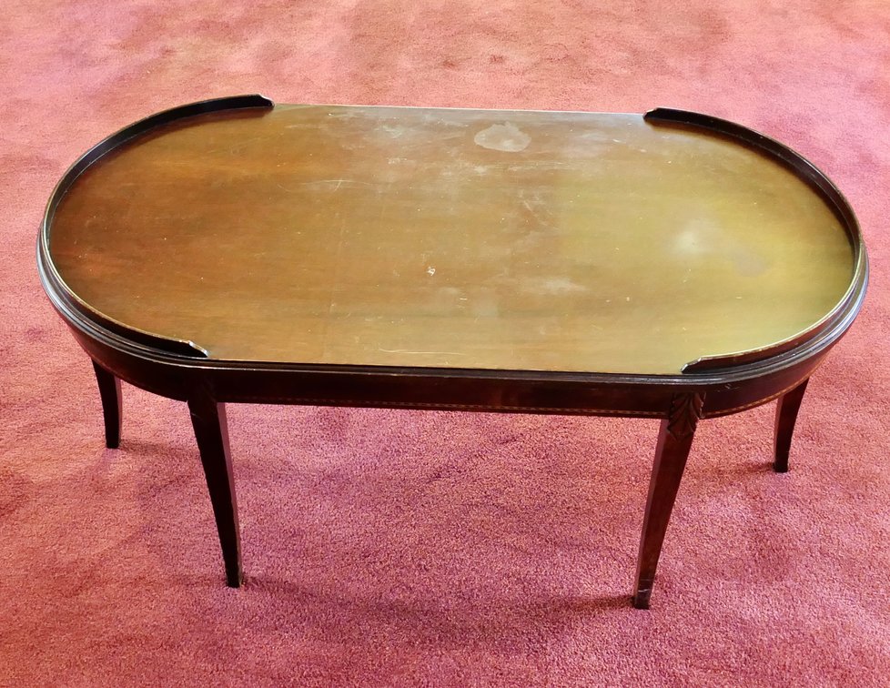 Mahogany FInish Coffee Table