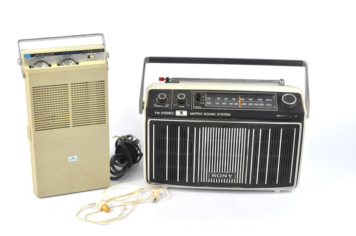 Two Circa 1960's Portable Music Sound Systems