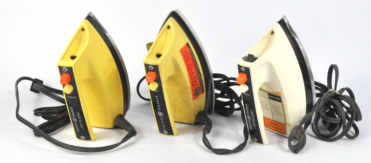 Three General Electric Irons