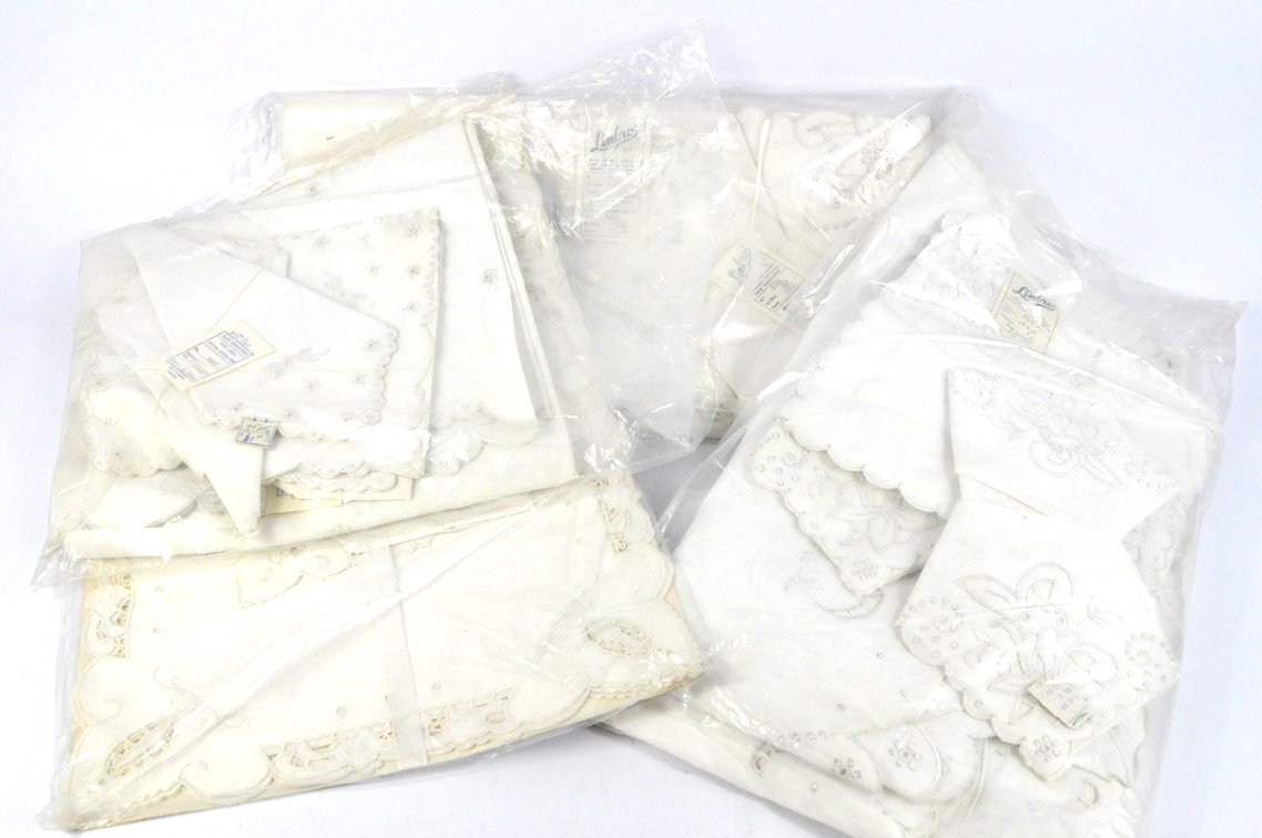Three Sets of Pure Linen in Bags