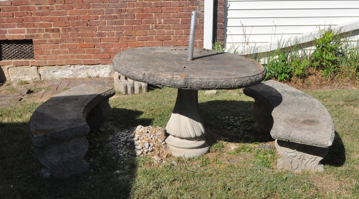 Concrete Table and Benches