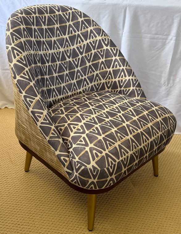 Contemporary Curved Back Chair