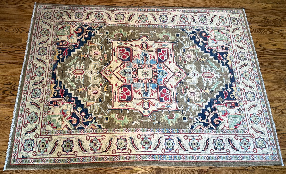 Wool Hand Woven Oushak Area Rug