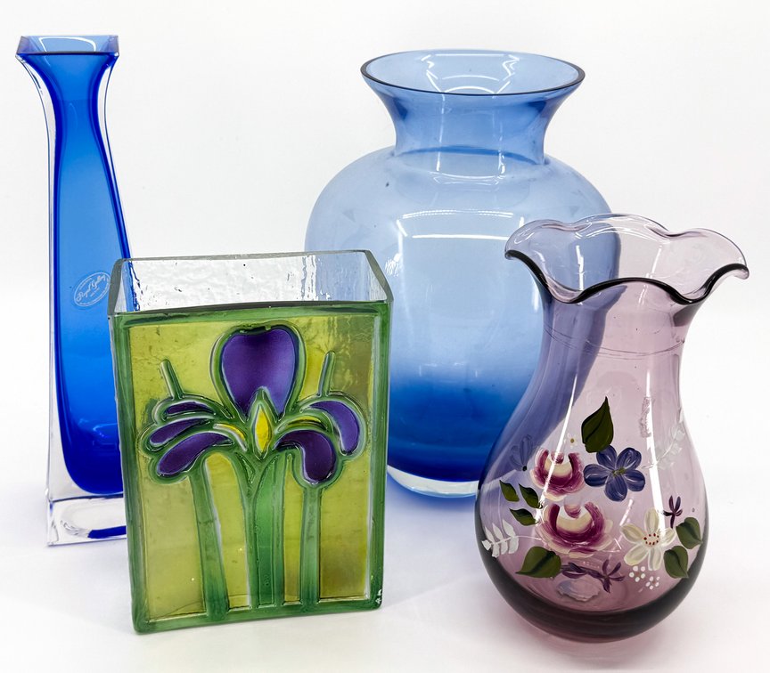 Colored Glass Vases