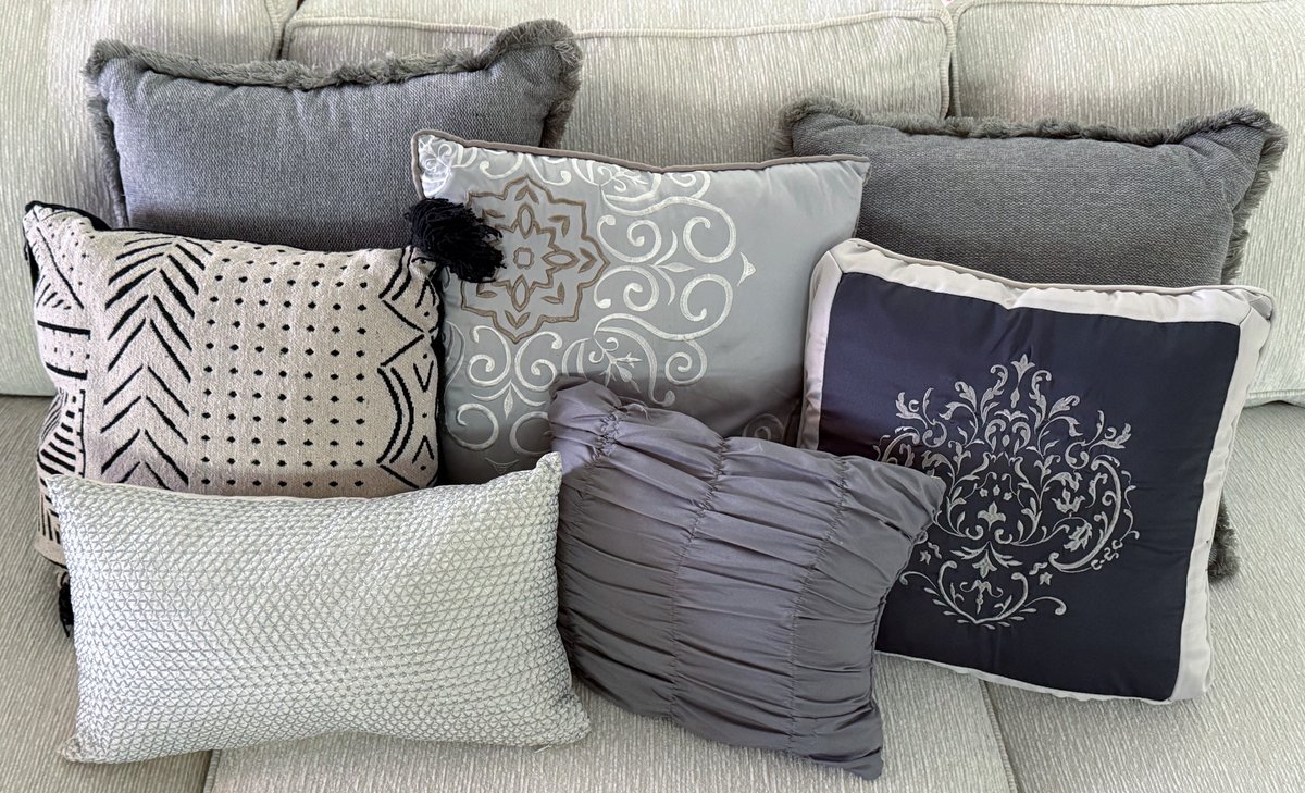 Selection of Seven Throw Pillows
