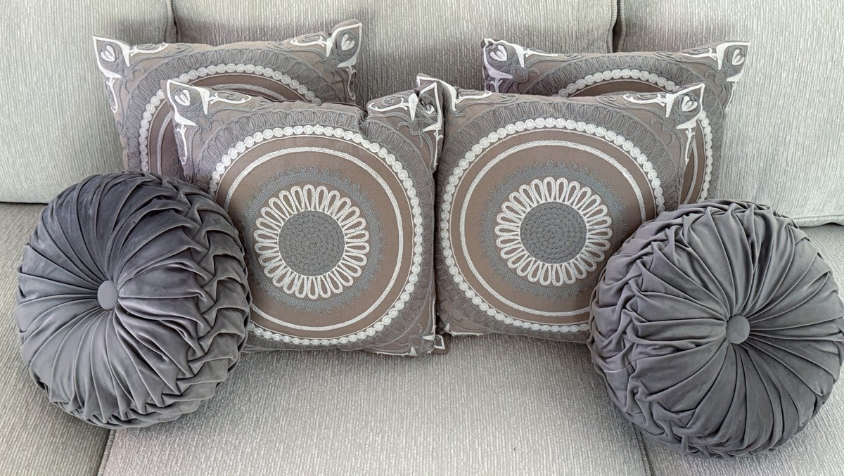 Selection of Six Throw Pillows