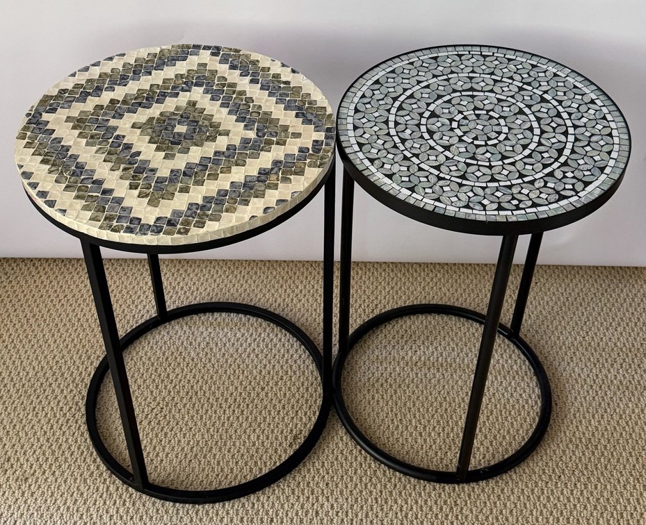 Two Round Accent Tables