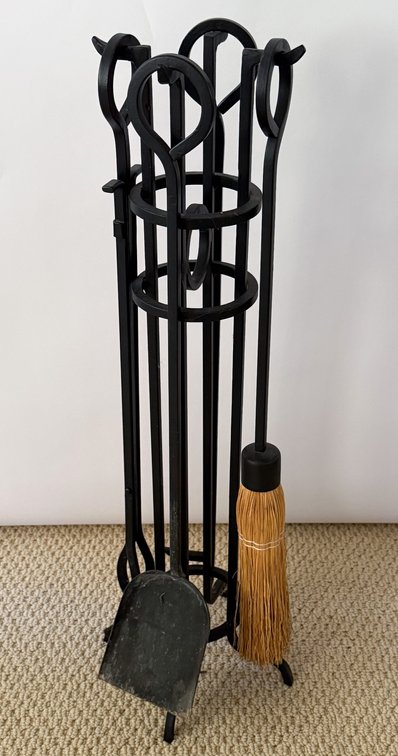 Wrought Iron Fireplace Set