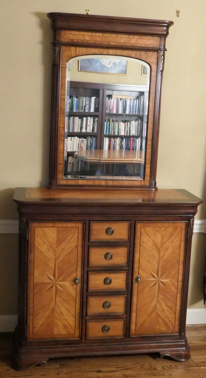 Italian Renaissance Style Credenza and Mirror