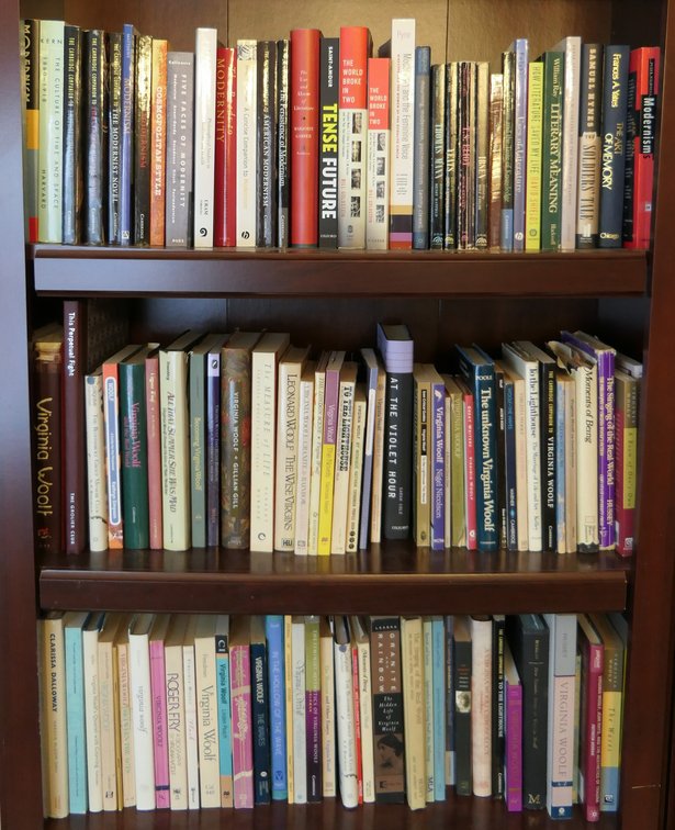 Three Shelves of Books