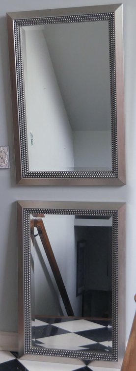 Pair of Silver Tone Mirrors