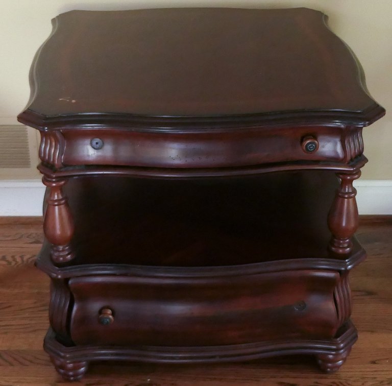 End Table with Middle Display Shelf