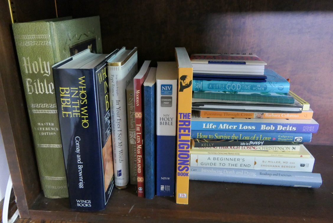 Shelf of Spiritual Books