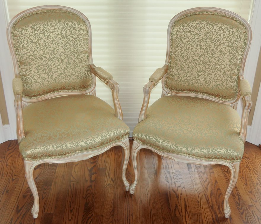 Pair of French Provincial Style Armchairs