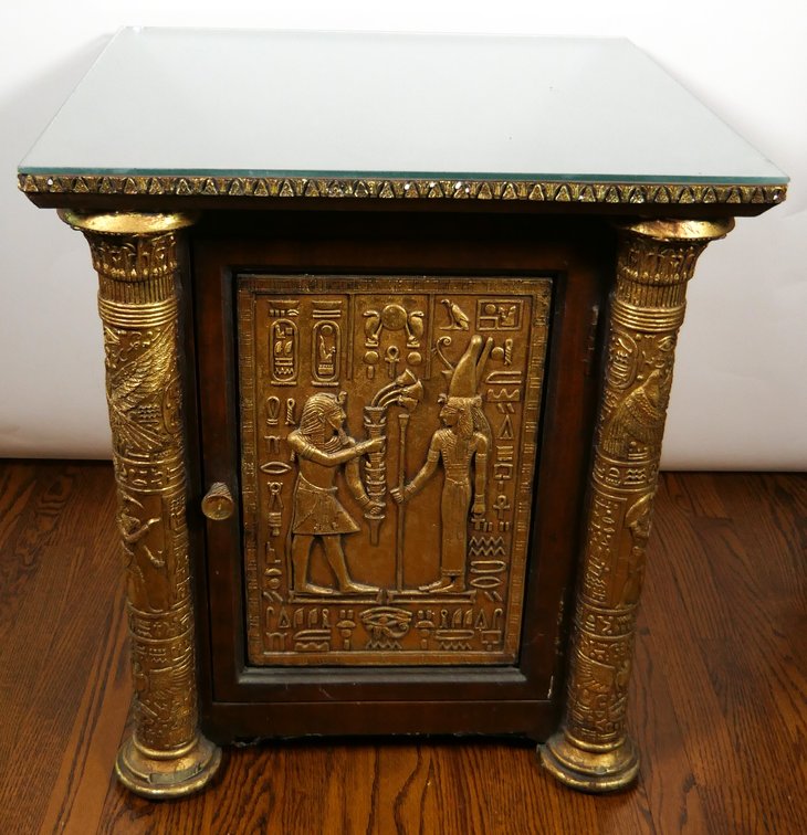 Egyptian Influenced End Table