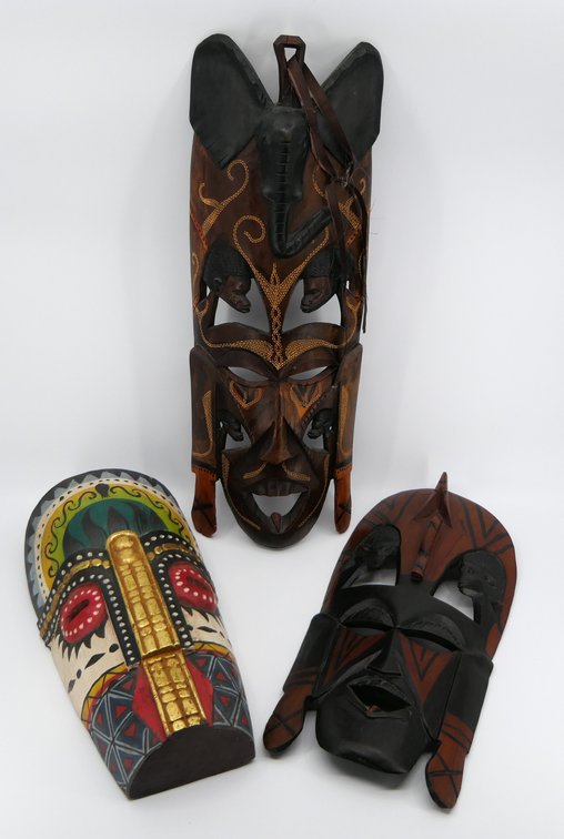 Three African Masks