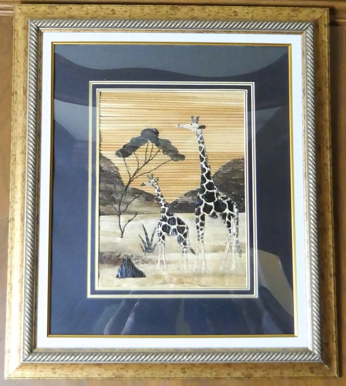 Framed Giraffe Print