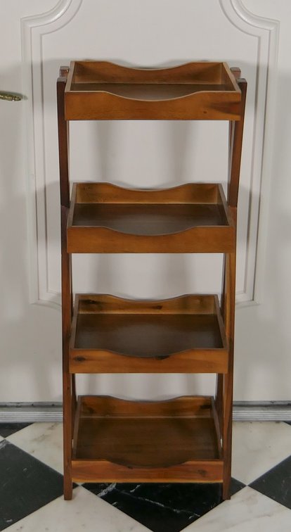 Four Tier Wood Shelving Unit
