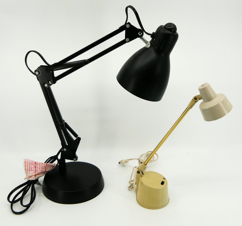 Two Vintage Desk Lights