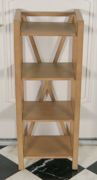 Four Tier Wood Shelving Unit